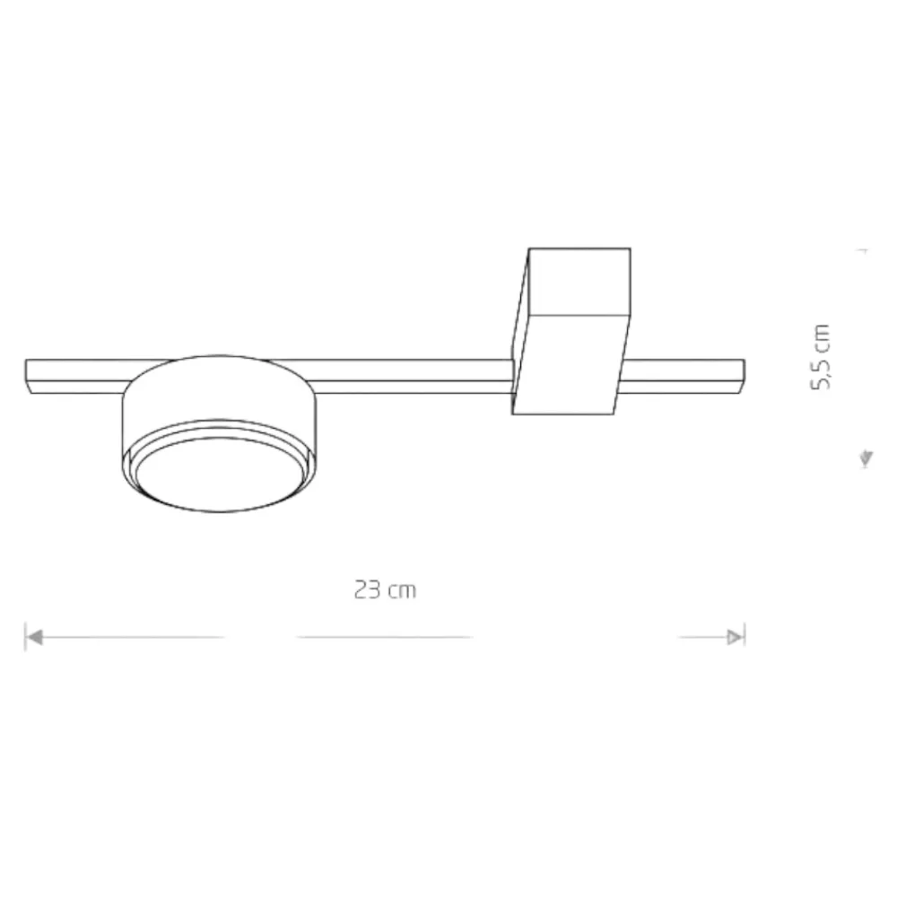 Plafoniere Moderne-Selezionato da Mazzolaluce Piccola plafoniera da cucina design moderno colore nero