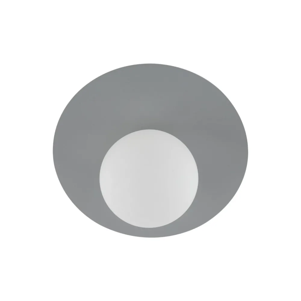 Plafoniere Moderne-Selezionato da Mazzolaluce Piccola plafoniera moderna con sfera vetro bianco