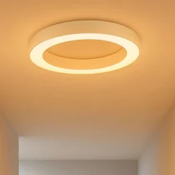 Plafoniere Moderne-Ondaluce Piccola plafoniera moderna led 3000k 4000k bianca 60cm