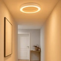 Plafoniere Moderne-Ondaluce Piccola plafoniera moderna led 3000k 4000k bianca 60cm