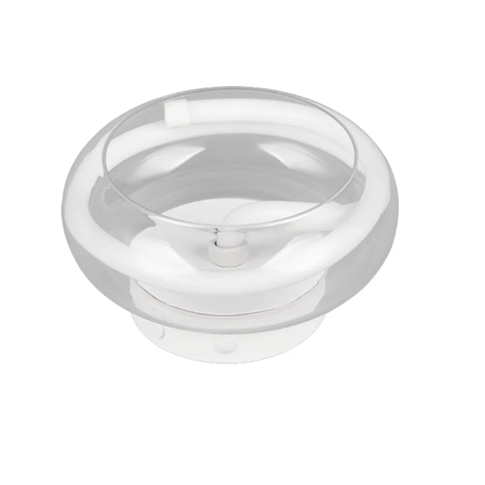 Plafoniere Moderne-Selezionato da Mazzolaluce Piccola plafoniera moderna vetro trasparente led 11w 4000k dimmerabile