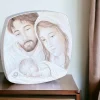 Capezzali-Selezionato da Mazzolaluce Piccolo capezzale capoletto da comodino 10x10cm sacra famiglia