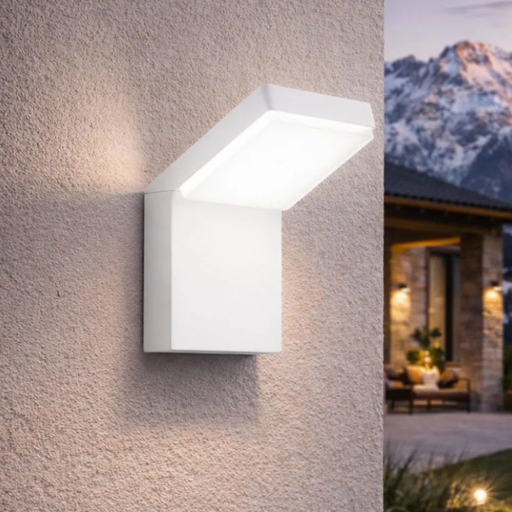 Applique Da Esterno-Perenz Illuminazione Piega perenz applique da esterno bianca led 20w cct ip65
