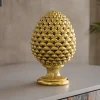 Soprammobili Moderni-Bongelli Preziosi Pigna da tavolo h17cm oro soprammobile ceramica