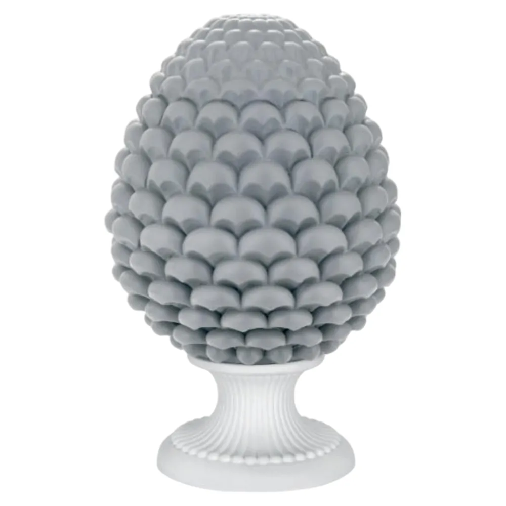 Soprammobili Moderni-Bongelli Preziosi Pigna siciliana h17cm grigio ceramica