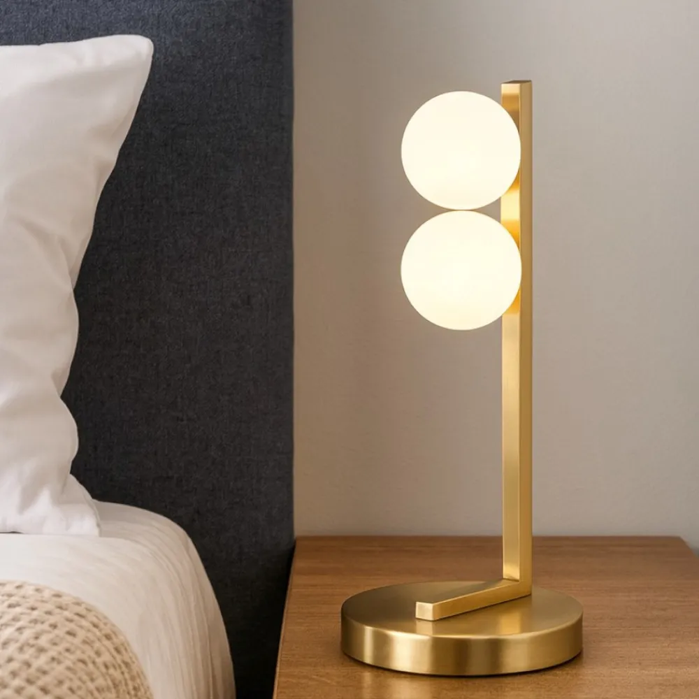 Abat Jour-Ideal Lux Ping pong tl2 abat-jour lampada da comodino ottone