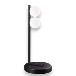 Abat Jour-Ideal Lux Ping pong tl2 lampada da comodino moderna abat-jour led 6w 3000k nero