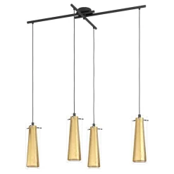 Lampadari Cucina-Eglo Pinto gold lampadario da cucina colore oro 4 luci