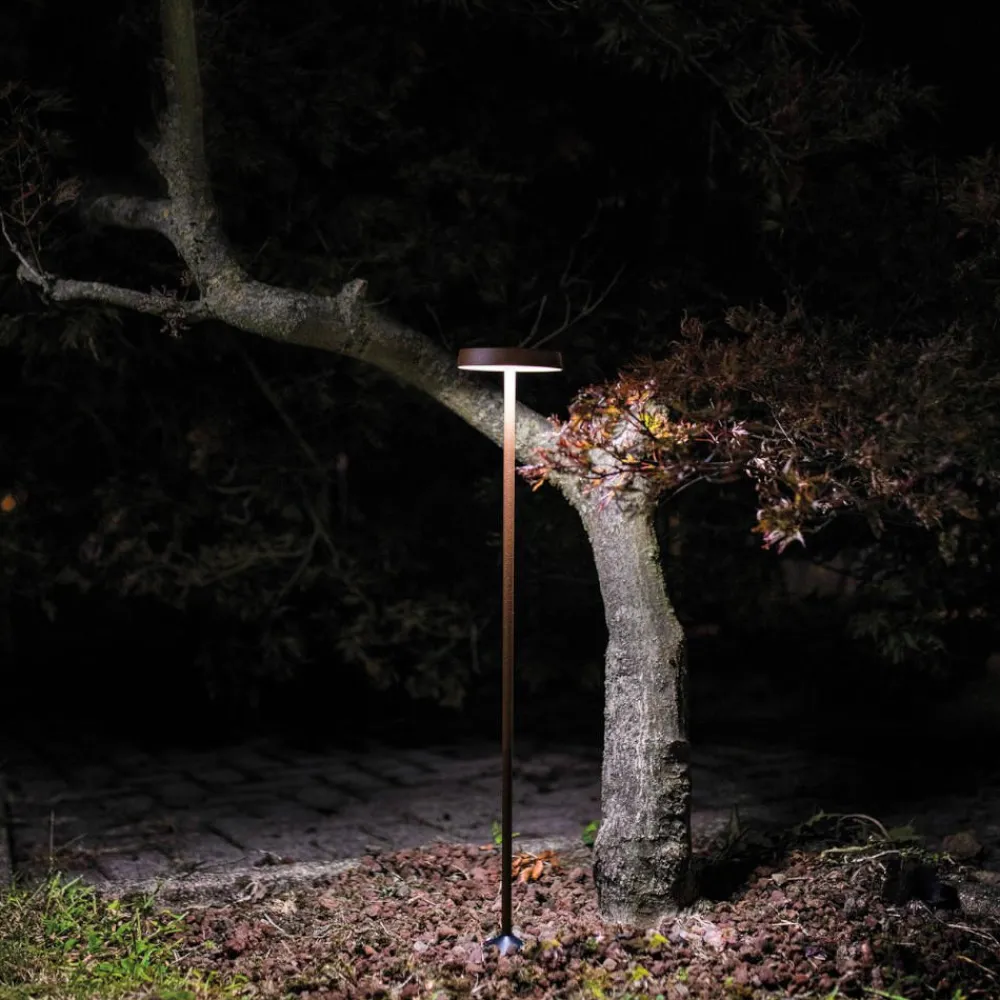 Lampioni Da Giardino-Linea Light Pistillo lampione da esterno marrone led 3000k ip65