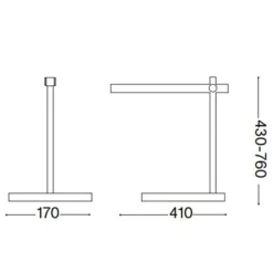 Lampade Da Tavolo-Ideal Lux Pivot tl lampada da scrivania led touch dimmer bianca moderna