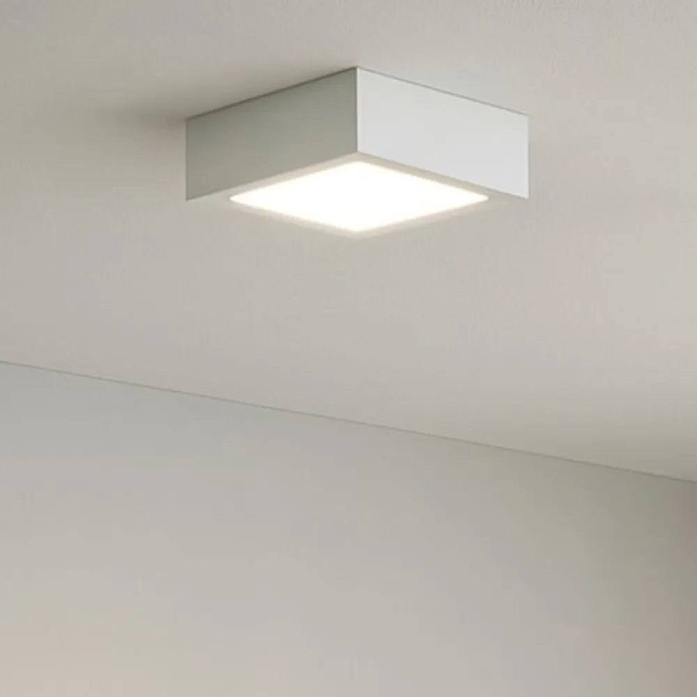 Plafoniere Moderne-Linea Light Plafone bianco box sq led 7w 4000k