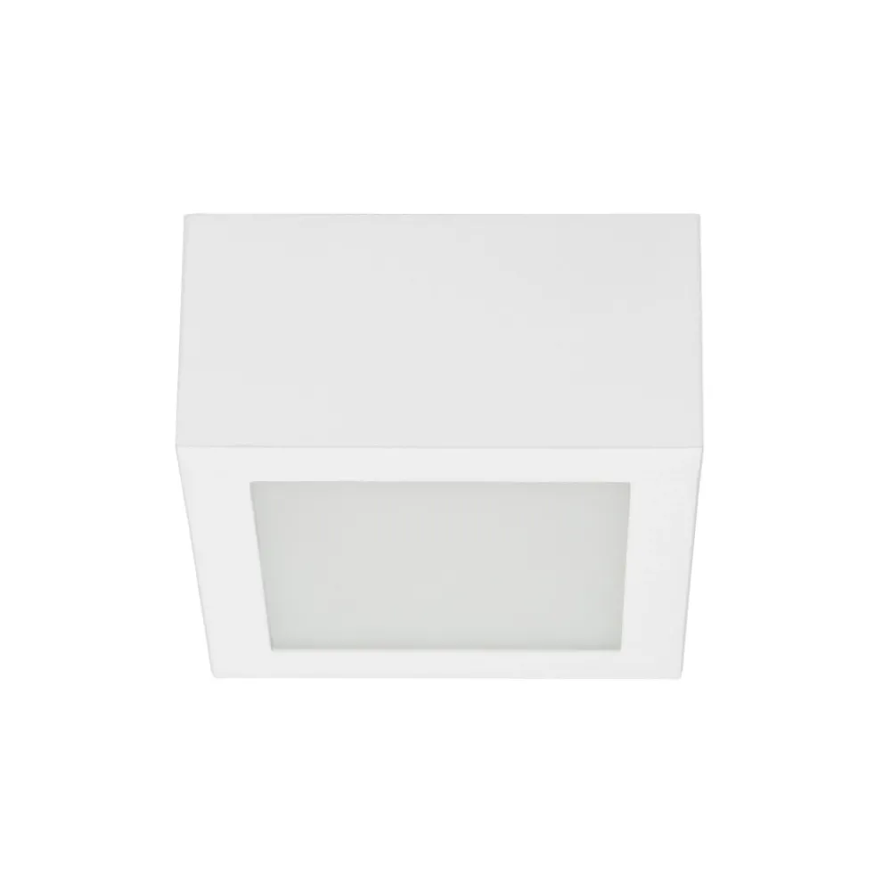 Plafoniere Moderne-Linea Light Plafone bianco box sq led 7w 4000k