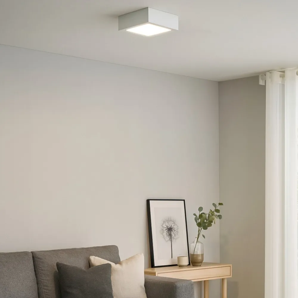 Plafoniere Moderne-Linea Light Plafone bianco box sq led 7w 4000k