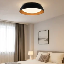 Plafoniere Moderne-Selezionato da Mazzolaluce Plafoniera a cupola nero rame per sala da pranzo