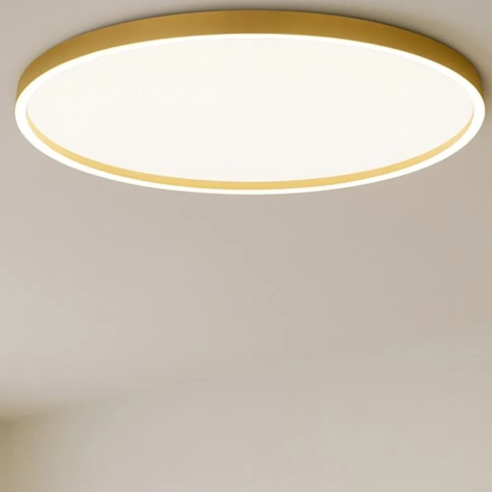 Plafoniere Moderne-Gea Luce Plafoniera aela oro led 72w 3000k 4000k rotonda