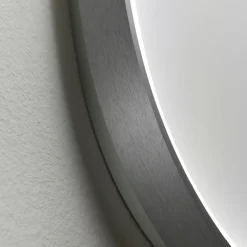 Plafoniere Moderne-Vivida International Plafoniera a led vivida lifering titanio 48w 3000k 4000k dimmerabile