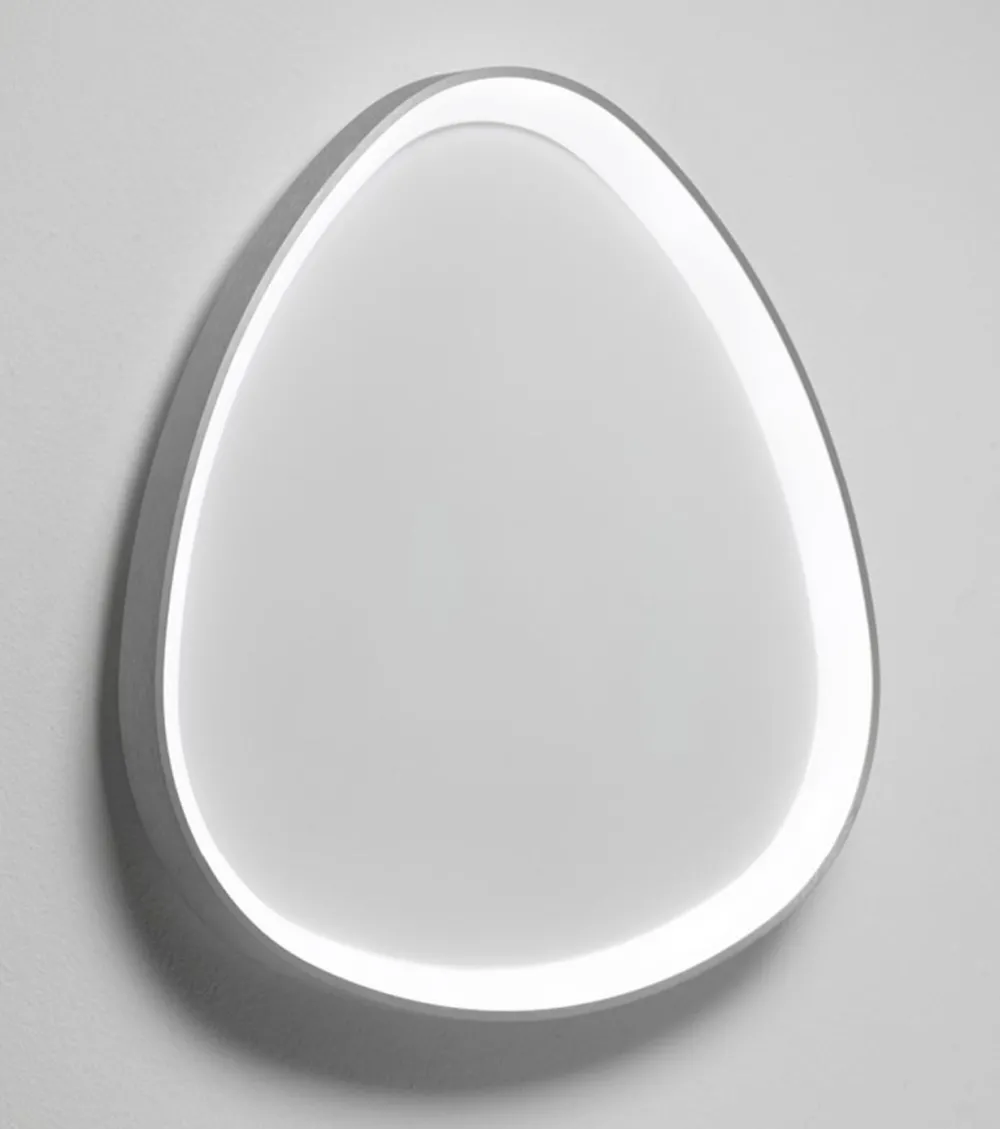 Plafoniere Moderne-Vivida International Plafoniera a led vivida lifering titanio 48w 3000k 4000k dimmerabile