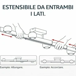 Plafoniere Moderne-Selezionato da Mazzolaluce Plafoniera allungabile moderna per soggiorno led 2300k-4000k con telecomando