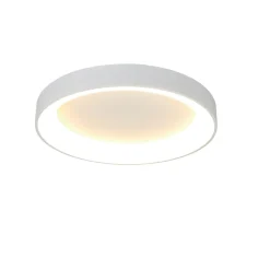 Plafoniere Moderne-Selezionato da Mazzolaluce Plafoniera anello bianca 50cm led 45w 2700k-5500k con telecomando app