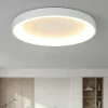 Plafoniere Moderne-Selezionato da Mazzolaluce Plafoniera anello bianco 90cm led 90w 2700k-5000k con telecomando