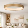 Plafoniere Moderne-Selezionato da Mazzolaluce Plafoniera anello oro moderna led 20w 2700k dimmerabile