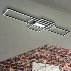 Plafoniere Moderne-Selezionato da Mazzolaluce Plafoniera antracite moderna led da 3000k a 6500k cont elecomando per soggiorno
