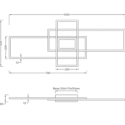 Plafoniere Moderne-Selezionato da Mazzolaluce Plafoniera antracite moderna led da 3000k a 6500k cont elecomando per soggiorno