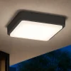 Plafoniere Da Esterno-Top Light Plafoniera antracite per esterno quadrata irvine