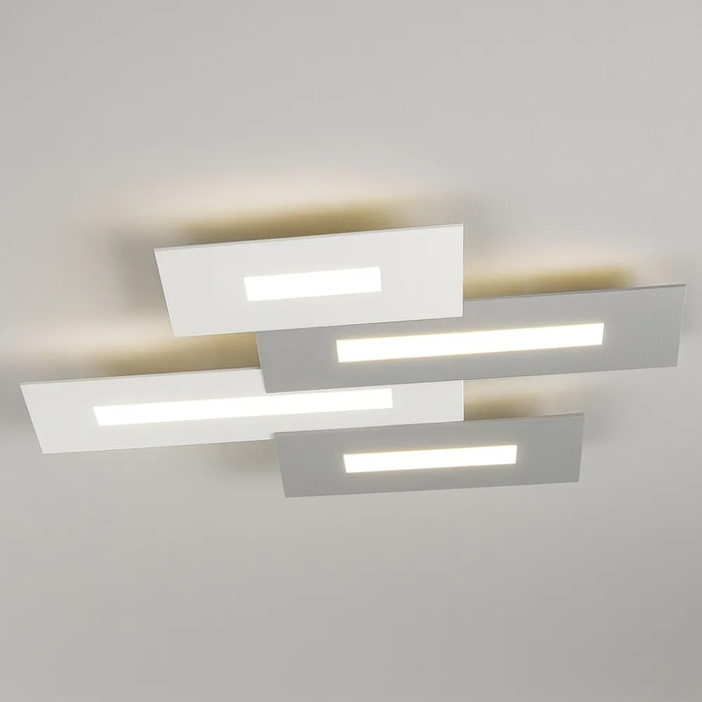Plafoniere Moderne-Top Light Plafoniera a soffitto bianco grigio wally