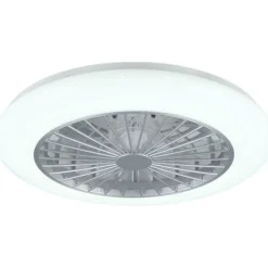 Ventilatori Da Soffitto-Selezionato da Mazzolaluce Plafoniera a ventilatore da soffitto bianca con luce silenzioso