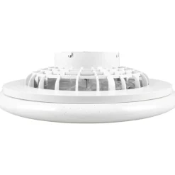 Ventilatori Da Soffitto-Selezionato da Mazzolaluce Plafoniera a ventilatore da soffitto bianca con luce silenzioso