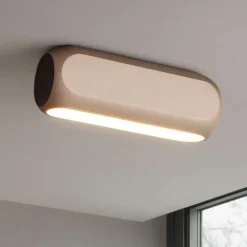 Plafoniere Moderne-Selezionato da Mazzolaluce Plafoniera bastoncino colore moca caffe led 11w 3000k dimmerabile