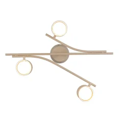 Plafoniere Moderne-Selezionato da Mazzolaluce Plafoniera beige per cucina moderna 3 luci orientabili