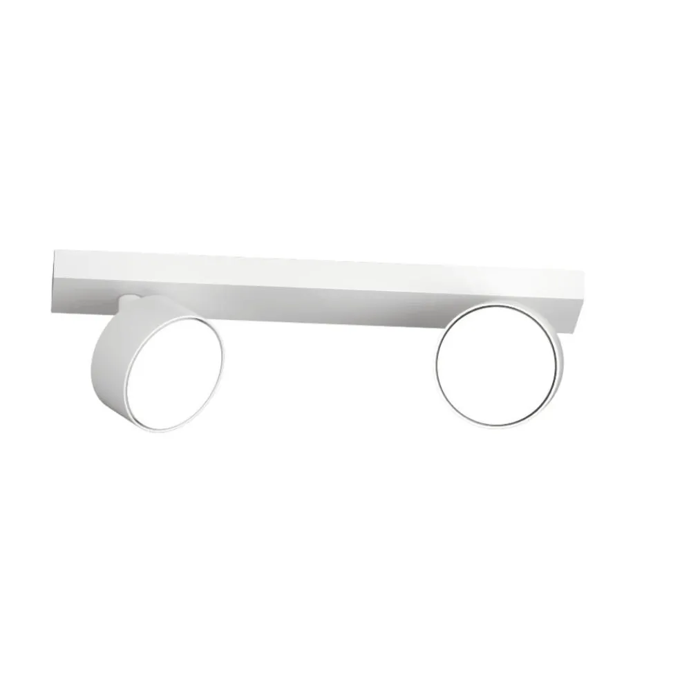 Plafoniere Moderne-Top Light Plafoniera bianca con due luci led orientabili toplight