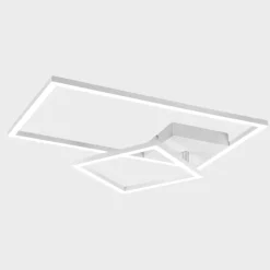 Plafoniere Moderne-Selezionato da Mazzolaluce Plafoniera bianca da cucina led 25w dimmerabile 4000k rettangolare