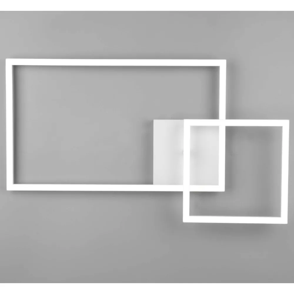 Plafoniere Moderne-Selezionato da Mazzolaluce Plafoniera bianca da cucina led 25w dimmerabile 4000k rettangolare
