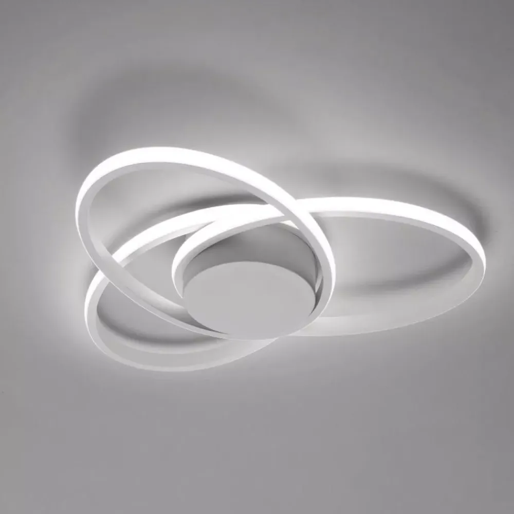 Plafoniere Moderne-Vivida International Plafoniera bianca design moderna led 33w 3000k
