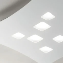 Plafoniere Moderne-Gea Luce Plafoniera bianca design moderna isotta