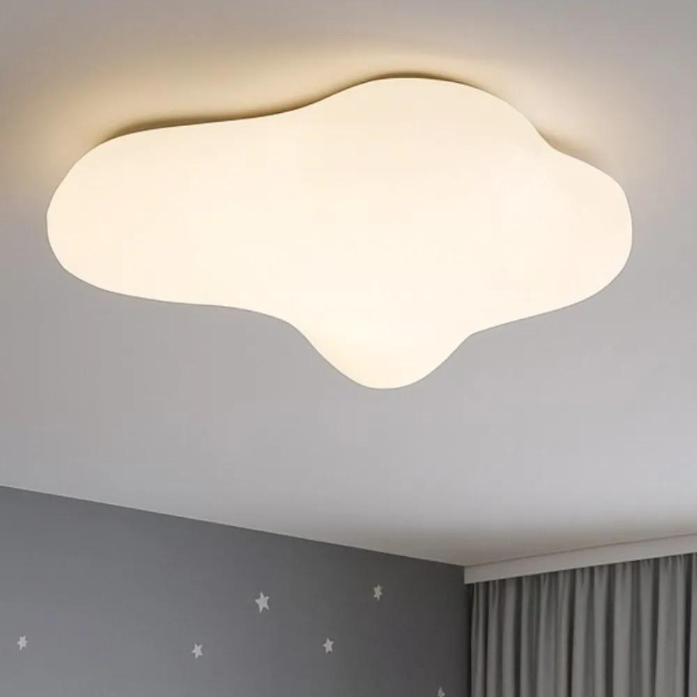 Plafoniere Moderne-Selezionato da Mazzolaluce Plafoniera bianca design nuvola per cameretta moderna