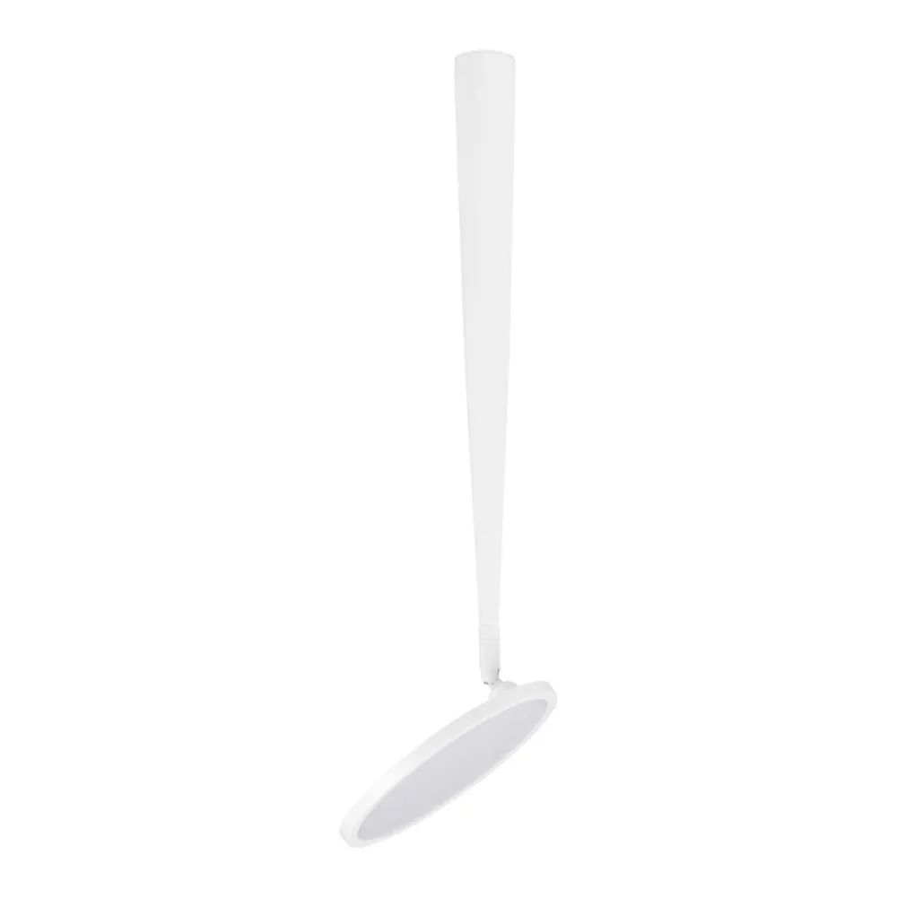 Plafoniere Moderne-Selezionato da Mazzolaluce Plafoniera bianca disco luce orientabile design moderna