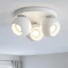 Plafoniere Moderne-Selezionato da Mazzolaluce Plafoniera bianca 3 faretti orientabili moderna
