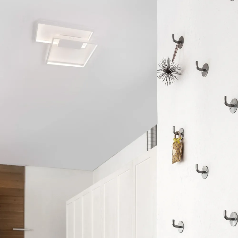 Plafoniere Moderne-Selezionato da Mazzolaluce Plafoniera bianca led dimmerabile 30w 3000k per soggiorno