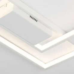 Plafoniere Moderne-Selezionato da Mazzolaluce Plafoniera bianca led dimmerabile 30w 3000k per soggiorno