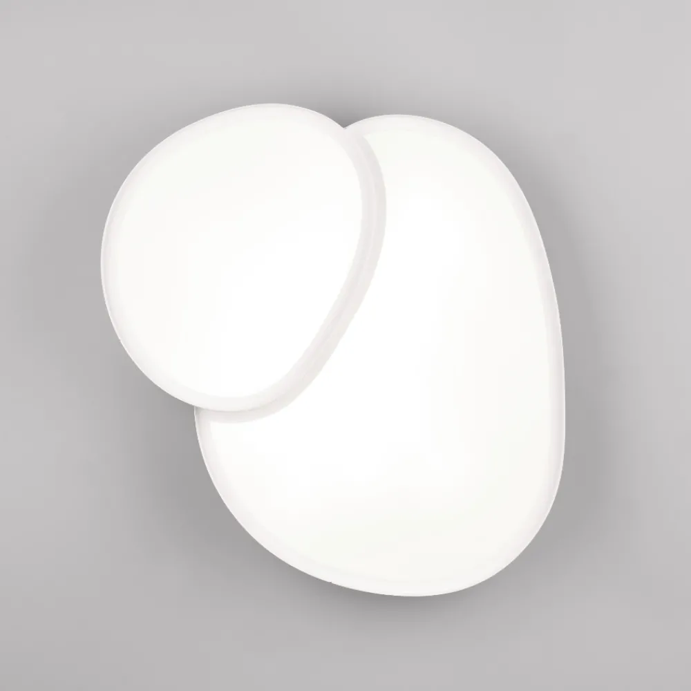 Plafoniere Moderne-Selezionato da Mazzolaluce Plafoniera bianca led 2700k a 6500k 21w design moderna con telecomando