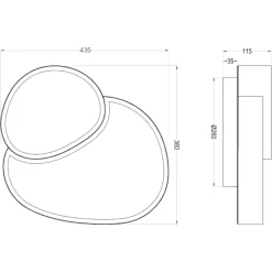 Plafoniere Moderne-Selezionato da Mazzolaluce Plafoniera bianca led 2700k a 6500k 21w design moderna con telecomando