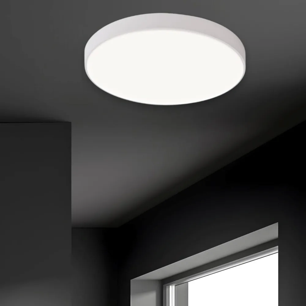 Plafoniere Moderne-Selezionato da Mazzolaluce Plafoniera bianca led 2700k 3300k 4000k dimmerabile