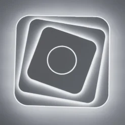 Plafoniere Moderne-Vivida International Plafoniera bianca led 42w dimmerabile 3000k a 6000k vivida square