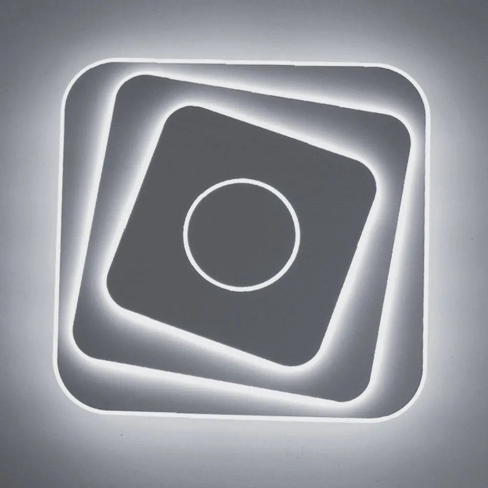 Plafoniere Moderne-Vivida International Plafoniera bianca led 42w dimmerabile 3000k a 6000k vivida square