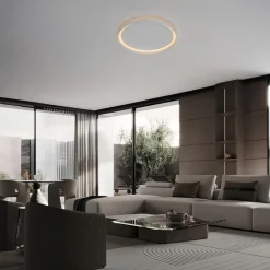 Plafoniere Moderne-Selezionato da Mazzolaluce Plafoniera bianca led 48w 2700k 4000k dimmerabile rotonda moderna