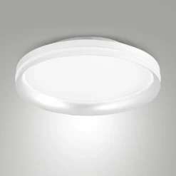 Plafoniere Moderne-Fabas Luce Plafoniera bianca led 52w 2700k 3200k 4000k isy